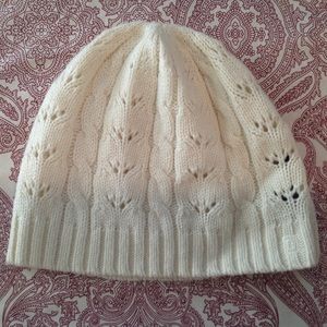 Chaps Cream-Colored Wool Blend Beanie